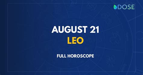 August 21 Zodiac, Personality, Horoscope, and More